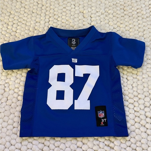 NFL Team Kids NY Giants Blue and White Jersey #87 Sterling Shepard 3T - Picture 2 of 5